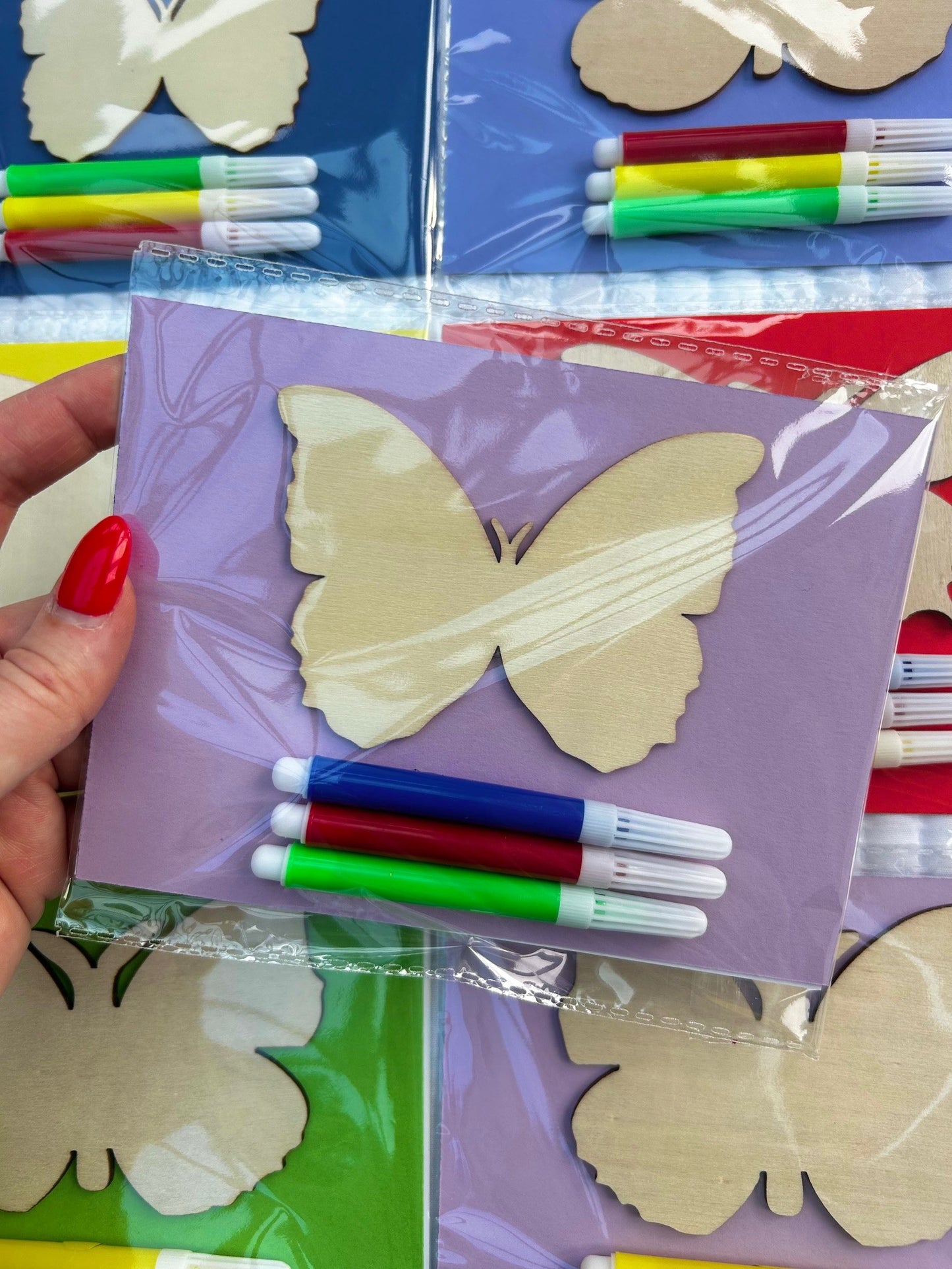 Butterfly wooden party favours x 10 packs