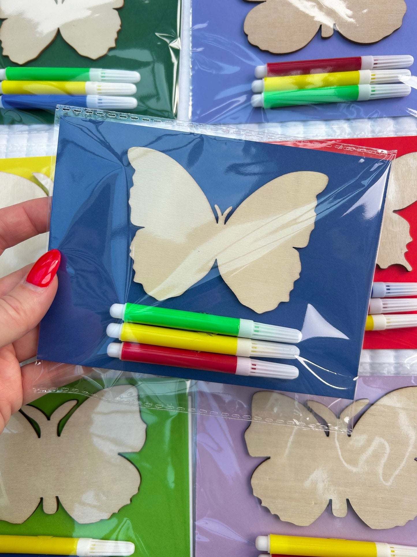 Butterfly wooden party favours x 10 packs