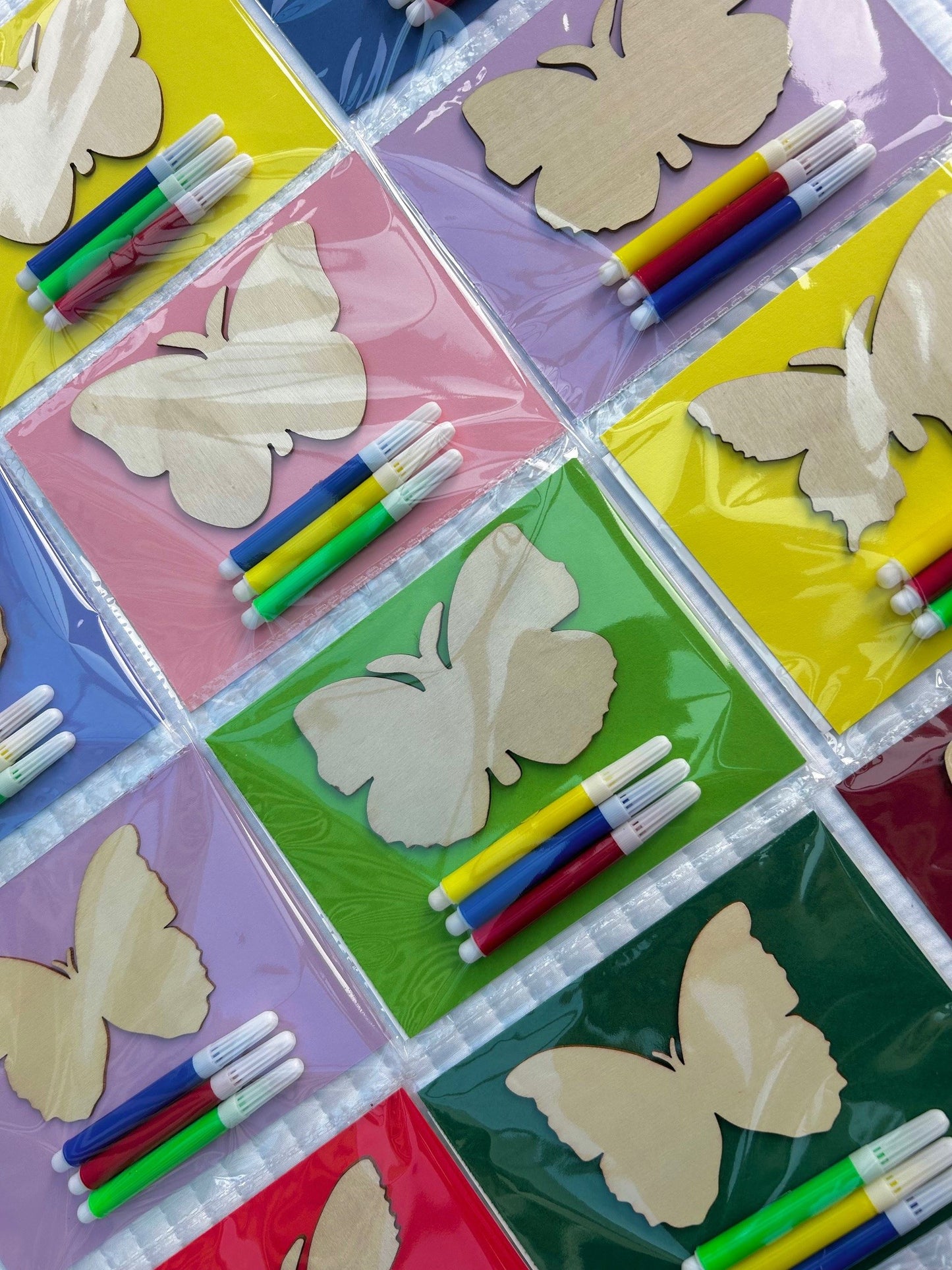 Butterfly wooden party favours x 10 packs